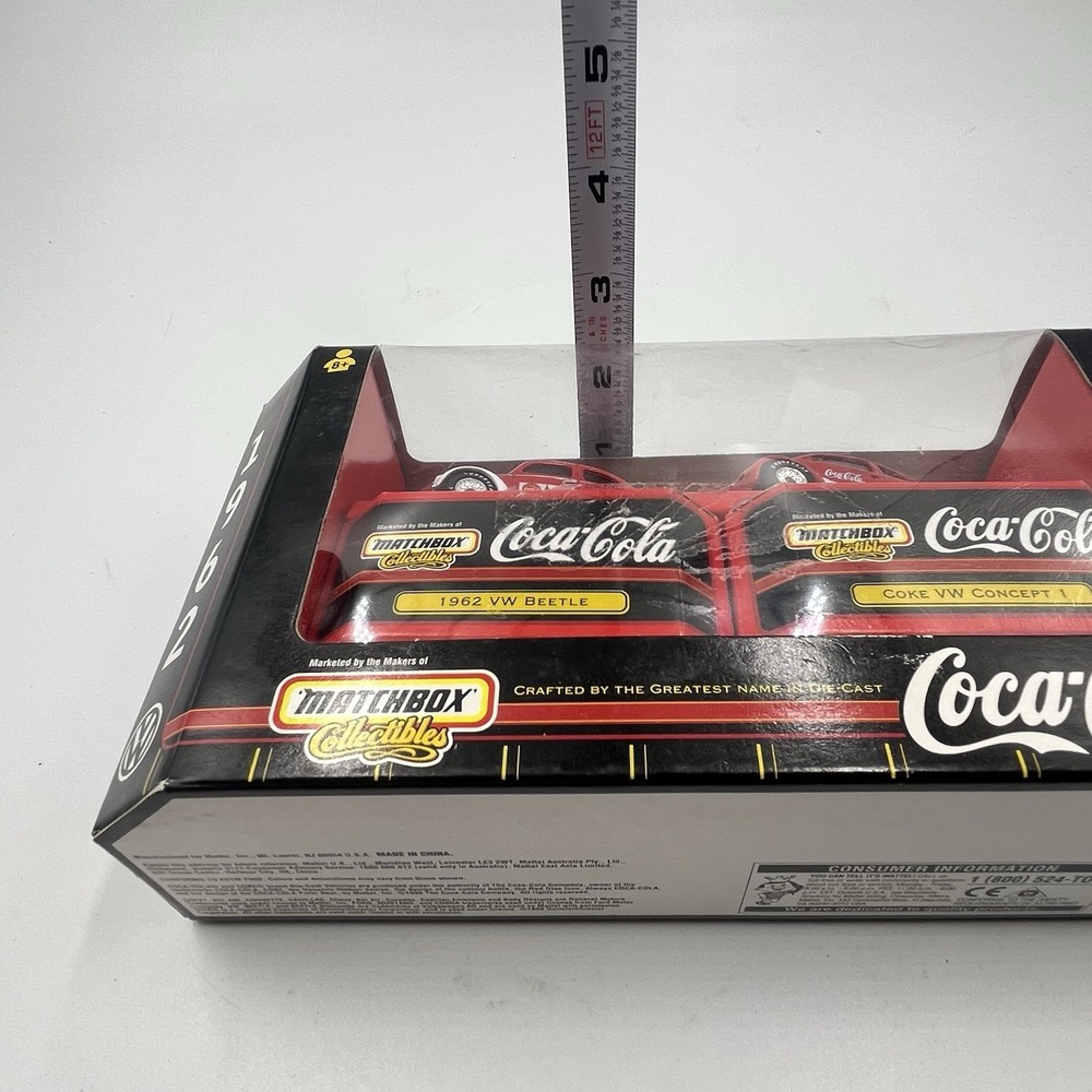 Matchbox 1:64 scale Coca-Cola‎ series 1962 VW Beetle & 1998 VW Concept 1 - Picture 9 of 9